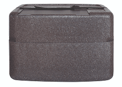 De grijze kolf koffer